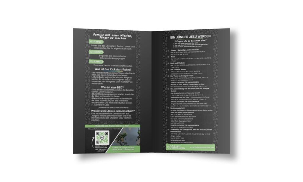 Simple Discipleship Cards | German